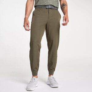 VRST Men's Fairway Golf Jogger Pant, Size 32, Dark Olive Green